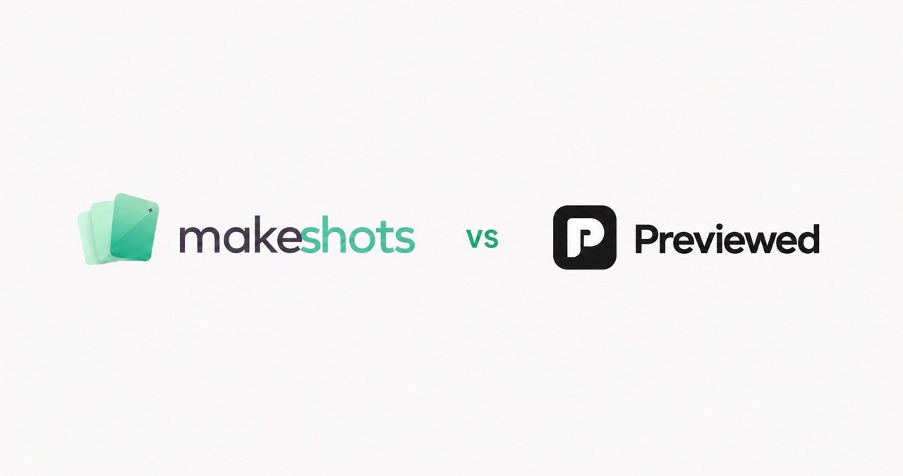 DesignShots vs Previewed app store screenshot tools compared